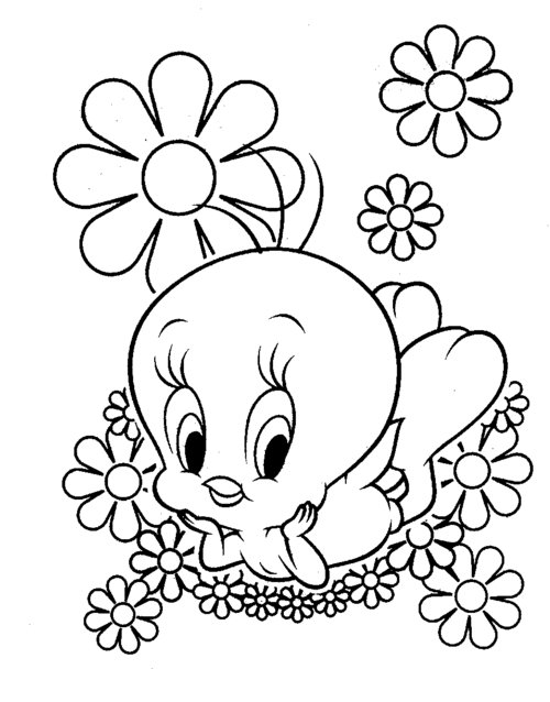 Tweety bird coloring pages Goes! Tweety bird coloring pages amusing